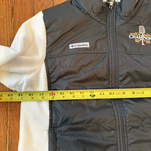 Columbia Women’s Jacket Texas Rangers 2023 World Series Full Zip Large New - Picture 8 of 10